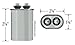 CPT00088 - 10 uf MFD 440 Volt VAC - Trane Oval Run Capacitor Upgrade