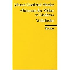 Stimmen der V�lker in Liedern: Volkslieder: Volkslieder. Zwei Teile. 1778/79
