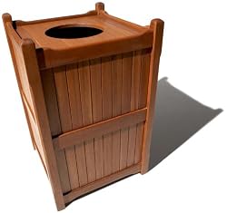Strathwood All-Weather Hardwood Trash Receptacle Cover
