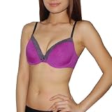 Womens XOXO Lingerie Perfectly Fit Padded Underwired Soft Cup Bra / Underwear - Purple & Grey