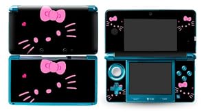 Bundle Monster Nintendo 3ds Vinyl Skin Cover Art Decal Sticker Protector Accessories - Kitty Black