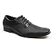 Ferro Aldo Black Herringbone Snipe Toe Men's Dress Shoes Lace up Oxfords 19277b