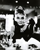 Audrey Hepburn-Breakfast at Tiffany's-Black and White, Movie Mini Poster Print, 16 by 20-Inch