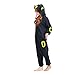 ESY Costume Adult Pajamas Cosplay Onesie Black Umbreon L
