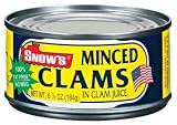 Snow's Minced Clams in Clam Juice 6.5 oz (Pack of 12)