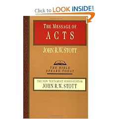 The Message of Acts (Bible Speaks Today)