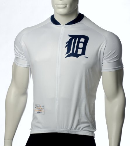 MLB Detroit Tigers Women's Cycling Jersey, White, X-Small