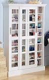 White Sliding Door Media Cabinet
