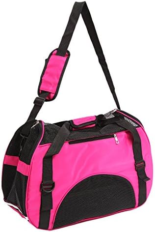 ColorPet Soft-Sided Pet Carrier, Comfortable Carrier, Adjustable and Foldable, Airline Approved Pet Travel Carrier Pink