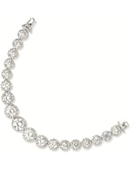 Sterling Silver CZ Cubic Zirconia Bracelet - Antique Boutique - Vintage Style - Jewelry