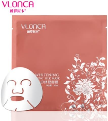 10 Pcs VLONCA Snail Whitening Moisturizing Silk Mask Multi-Effect Whitening Repair Mask Anti-Wrinkle Moisturizing Pores
