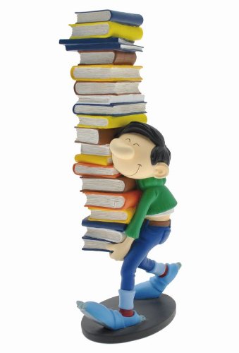 Plastoy - 00300 - Resine-Gaston Portant Une Pile De Livres