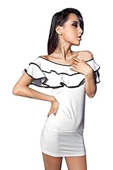 Sexy Off the Shoulder Cocktail  Bodycon Dress/Club Dress/Prom Dress/Party Dress/Mini Dress  With Ruffles