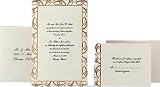 Wilton Joined Together Wedding Gold Invitations Complete 50 Sets
