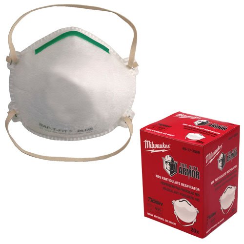 Childrens Toyshop  Tools & Hardware : Milwaukee 49-17-3500 20-Piece Box NIOSH N95 Class Particulate Respirator