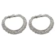 Indian Foot Jewellery Silver Ankle Bracelet Pairs 10 inches