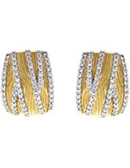 CleverEves 18Kt Yellow Gold Earrings Textured