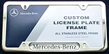 IMAGE OF Genuine Mercedes Benz Stainless Steel License Plate Frame