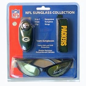 Click here to buy Green Bay Packers Sunglass Set.
