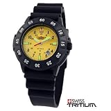 UZI Protector Rubber Strap Watch with Tritium Technology - Yellow - UZI-005-R