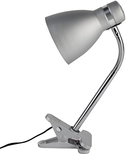E3L 5W Eye Protection Aluminum Alloy Desk Lamp, Reading Lamp, Task Light, Silver Finish(Bulb NOT Included)