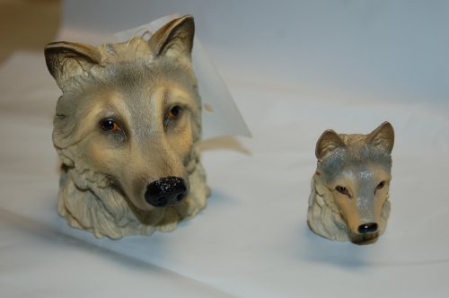 Gray Wolf Trailer Hitch Ball Cover and Antenna Topper Set