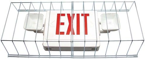 SmartSign Large Wire Guard Exit Cover | 13.5" x 30" x 6" Vandal Shield- Wire Cover