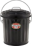 Behrens B907P Steel Black Ash Pail