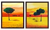 Art Reproduction Oil Painting - Landscapes: New Dawn I & II Pre-Framed - Classic 20 X 24 - Hand Painted Canvas Art