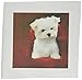 3dRose LLC Maltese Puppy 10 by 10-Inch Quilt, Square
