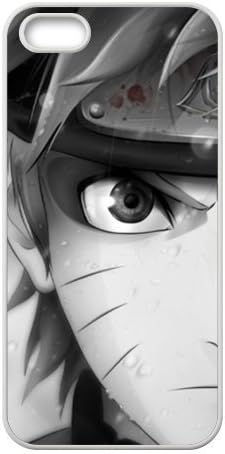 5s Case, iPhone 5 5s Case - Fashion Style New Anime Naruto Painted Pattern TPU Soft Cover Case for iPhone 5/5s(Black/white)