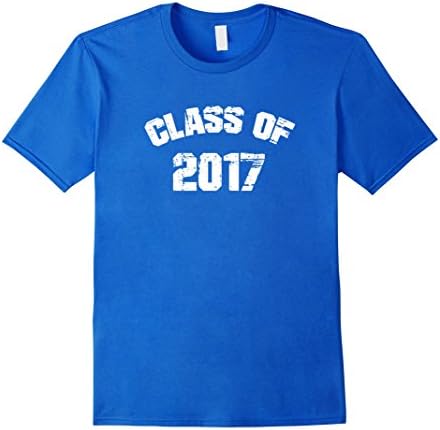 Men's High School Class of 2017 T Shirt Medium Royal Blue