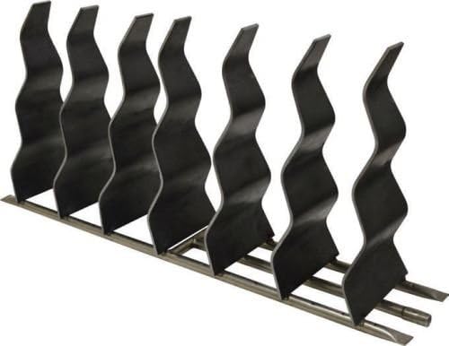6" x 48" Steel Wavy Fireplace Burner