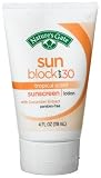 Nature's Gate Sun Block Sunscreen Lotion, Tropical Scent, SPF 30, 4-Ounce Tubes (Pack of 3)