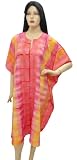 Ethnic Tie Dye Print Short Caftan Tunic Cover up Kaftan