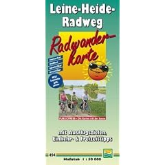 Radwanderkarte Leine-Heide-Radweg: mit Ausflugszielen, Einkehr- & Freizeittipps, wetterfest, reissfest, abwischbar, GPS-genau. 1:50000