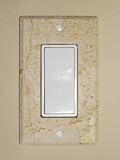 Creamy Beige Marble , Decora/GFI/Rocker Switchplate Cover