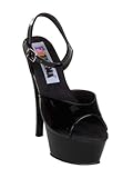 Funtasma by Pleaser Women's Juliet-209 Platform Sandal,Black Patent,7 M