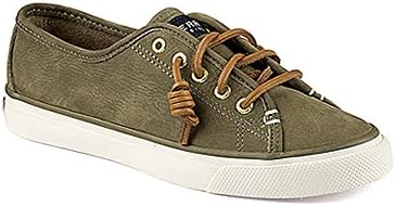 New Sperry Women's Seacoast Washable Sneaker Olive 9