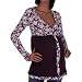 Purple Burnout Long Sleeve Maternity Shirt