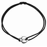 Esprit Damenarmband ABD S925 SWEET LITTLE KEY LOCK 18+2cm schwarz 4439856