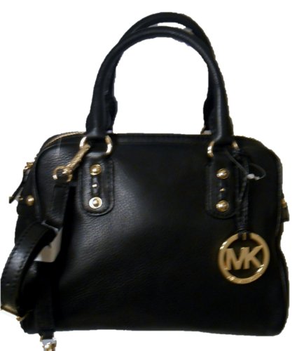 Michael Kors Black Leather Small Satchel Nwt