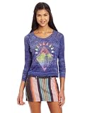 Roxy Juniors Escape L/S Raglan Crop Tee