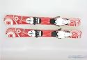 Yuki Lil Flake Kids Shape Snow Ski with Mounted Binding