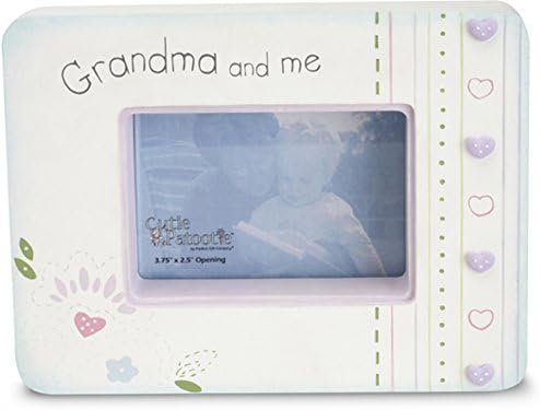 Cutie Patootie by Pavilion Grandma and Me Wood Photo Frame, 7 by 5-1/4-Inch, Holds 3-3/4 by 2-1/2 Inch Photo
