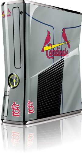 Skinit St. Louis Cardinals Alternate/Away Jersey Vinyl Skin for Microsoft Xbox 360 Slim (2010)
