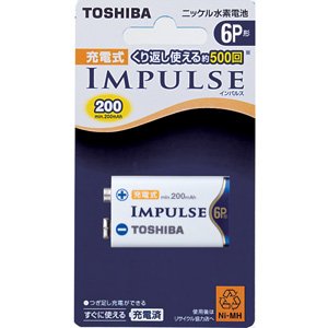 東芝 充電式ニッケル水素電池インパルス【IMPULSE】(6P形min.200mAh 1本) 6TNH22A