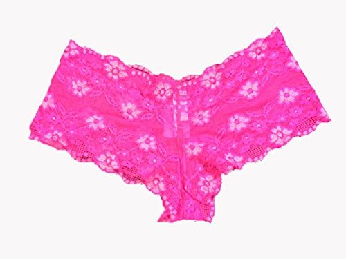 Yinsaviny Women's Floral Lace Boyshorts Stretched Panties (Pack of 6) (Medium, Floral Whitey)