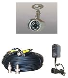 CCD Color IR 1/3 weatherproof SONY Infrared Camera , with Free 12 V 500ma Camera Regulated Power Supply and 100ft Video Power Cable IR30SKC 1OT