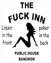 MOUSE MAT 1107 THE F*UCK INN PUBLIC HOUSE BANGKOK POKER LIQUOR FUNNY RETRO RUDE MOUSE MAT